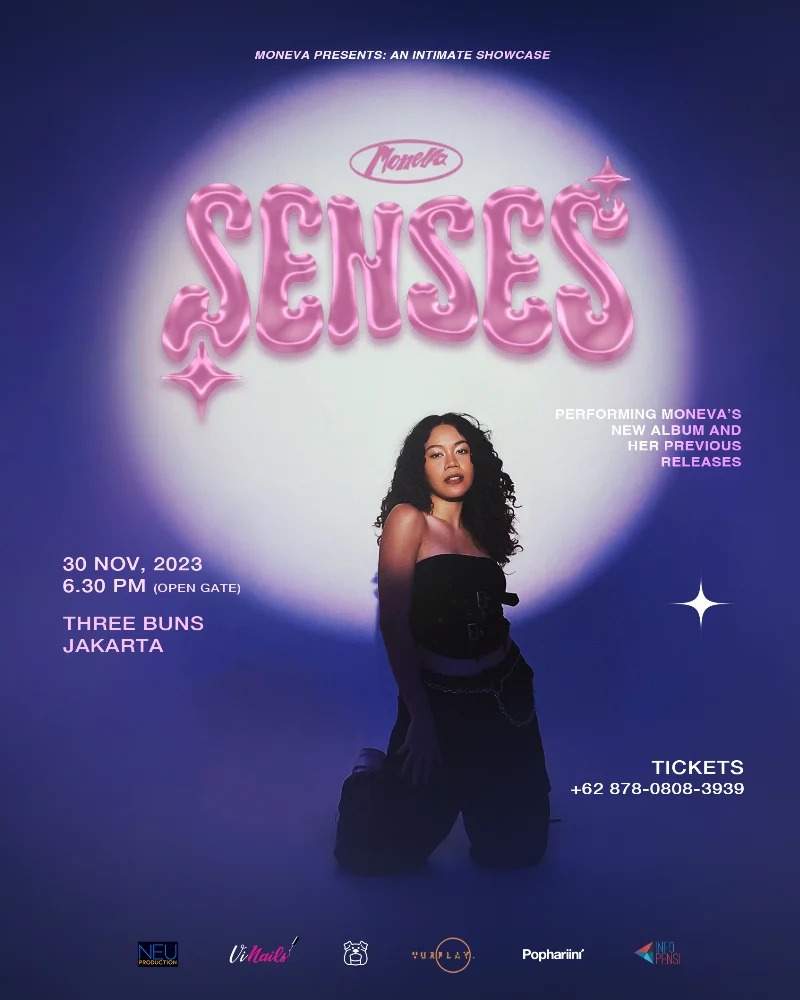 Poster Moneva Presents: Senses - Intimate Showcase - Pophariini