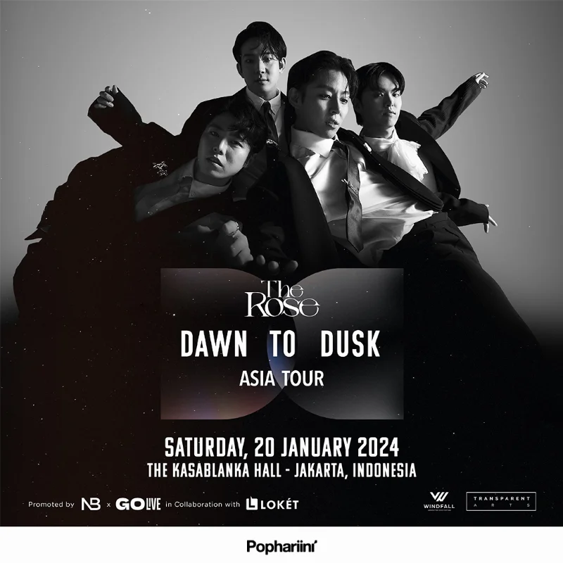 Poster The Rose Down To Dusk Asia Tour - Pophariini