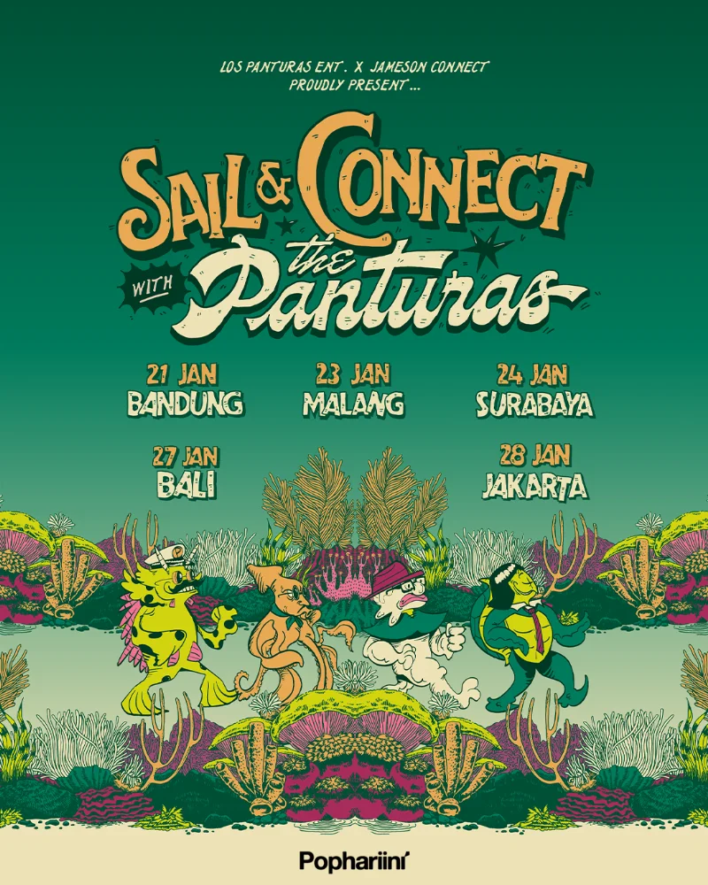 Poster The Panturas: Sail & Connect Tour - Pophariini