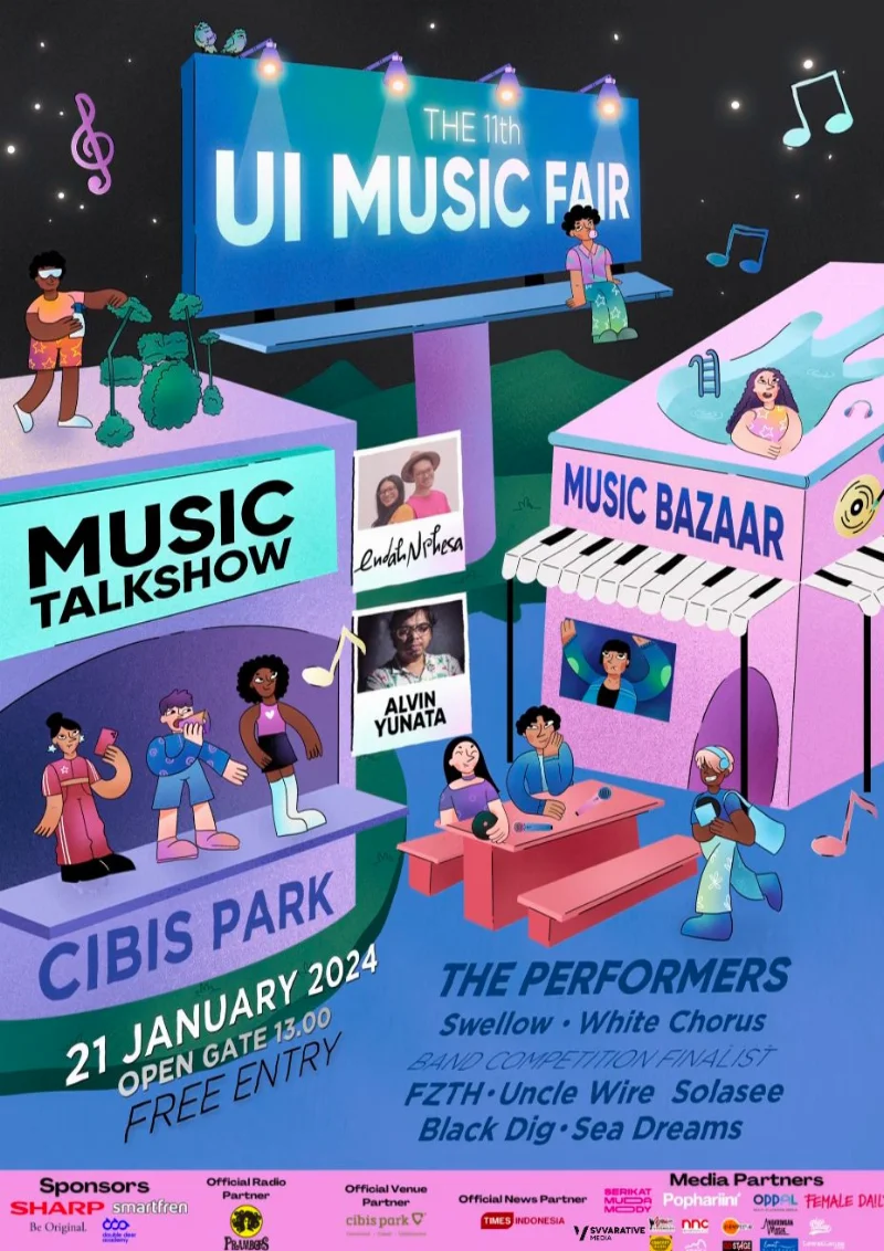 Poster The 11th UI Music Fair - Pophariini
