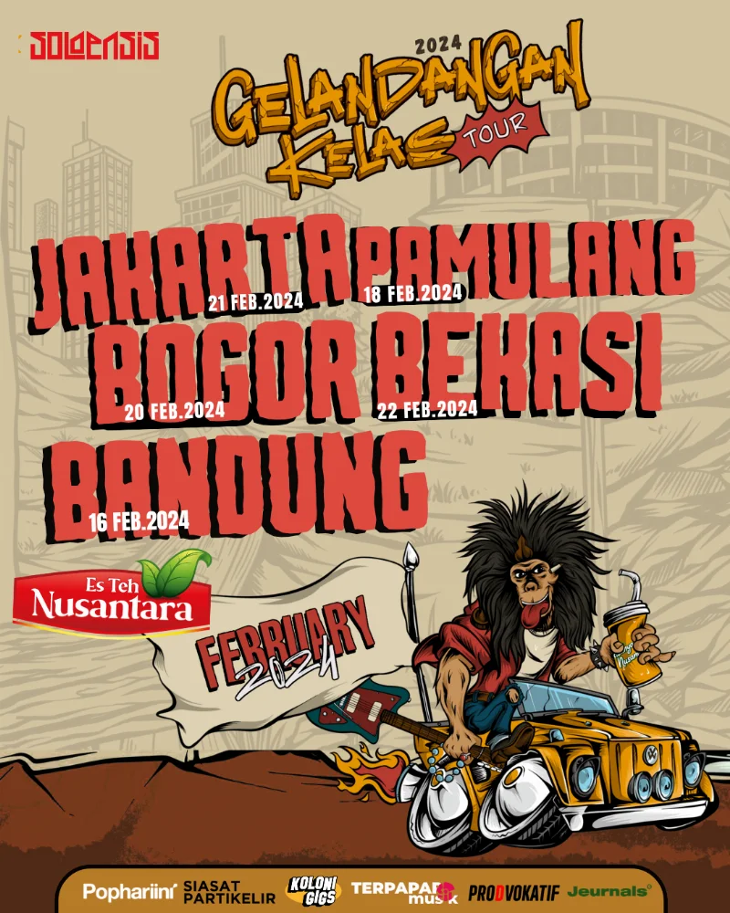 Poster Soloensis - Gelandangan Kelas Tour - Pophariini