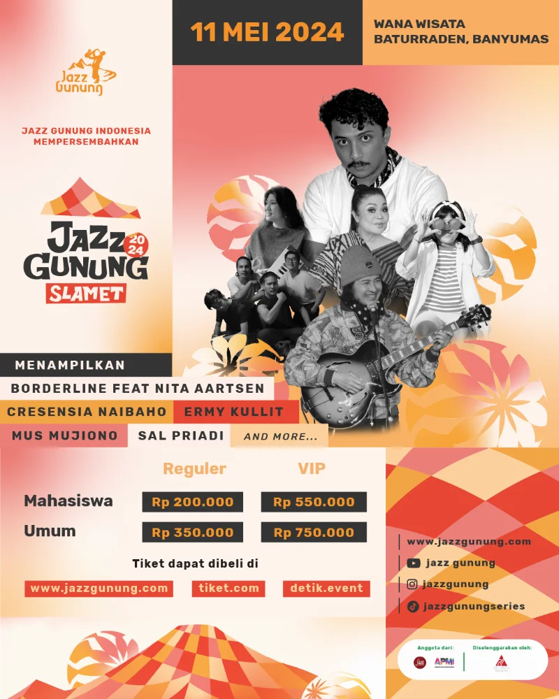 Poster Jazz Gunung Slamet 2024 - Pophariini