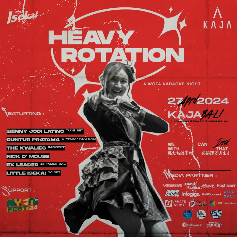 Poster Heavy Rotation: A Wota Karaoke Night - Pophariini