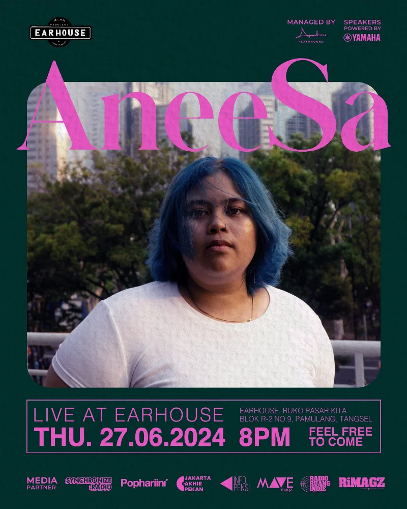 Poster Live at Earhouse: AneeSa - Pophariini