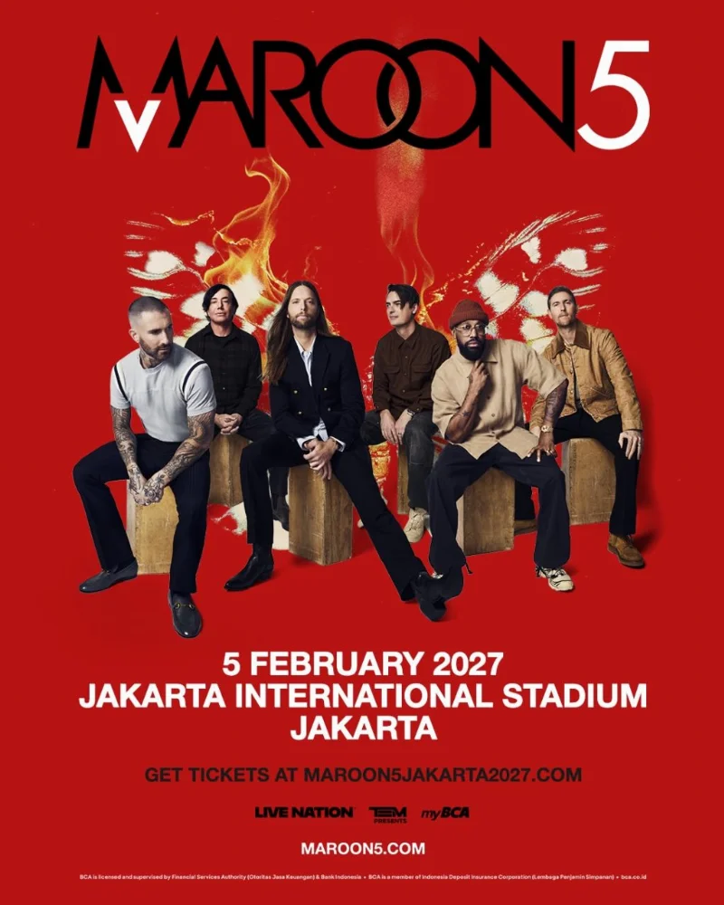 Poster Maroon 5 Jakarta 2027