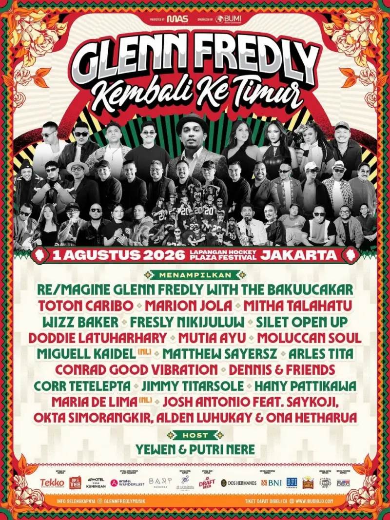 Poster Glenn Fredly Kembali Ke Timur