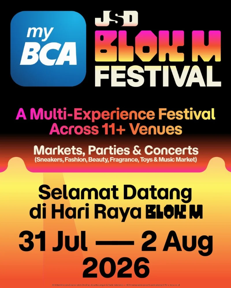 Poster myBCA JSD Blok M Festival 2026