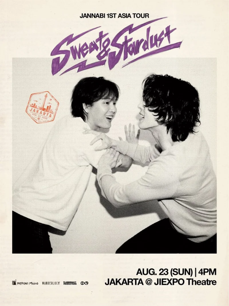 Poster JANNABI 1st Asia Tour Sweat & Stardust Jakarta