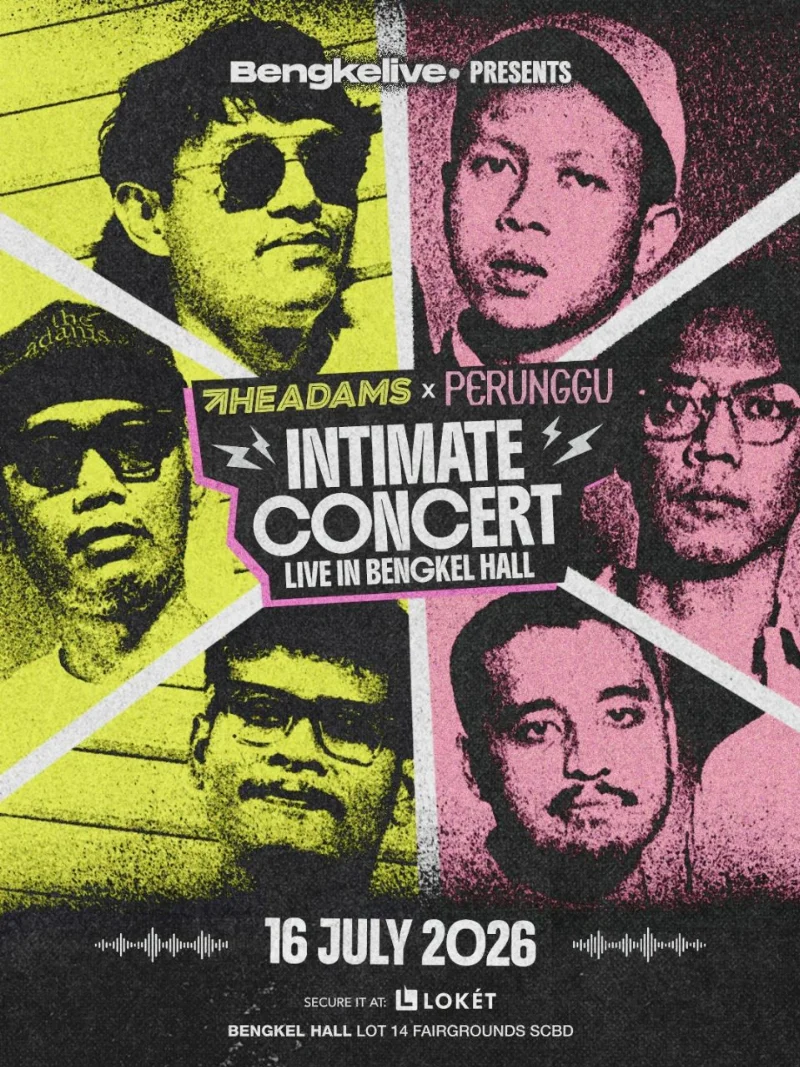 Poster The Adams x Perunggu Intimate Concert
