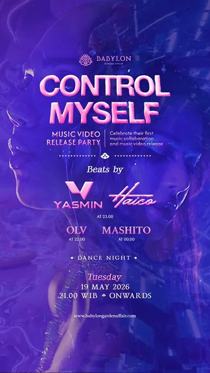 Poster LAUNCHING PARTY Haico Van Der Veken ✕ DJ Yasmin “Control Myself"