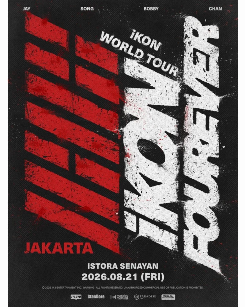 Poster WORLD TOUR "iKON FOUREVER"