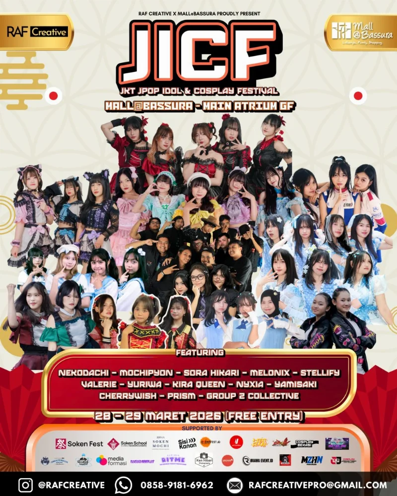 Poster JKT JPOP Idol & Cosplay Festival