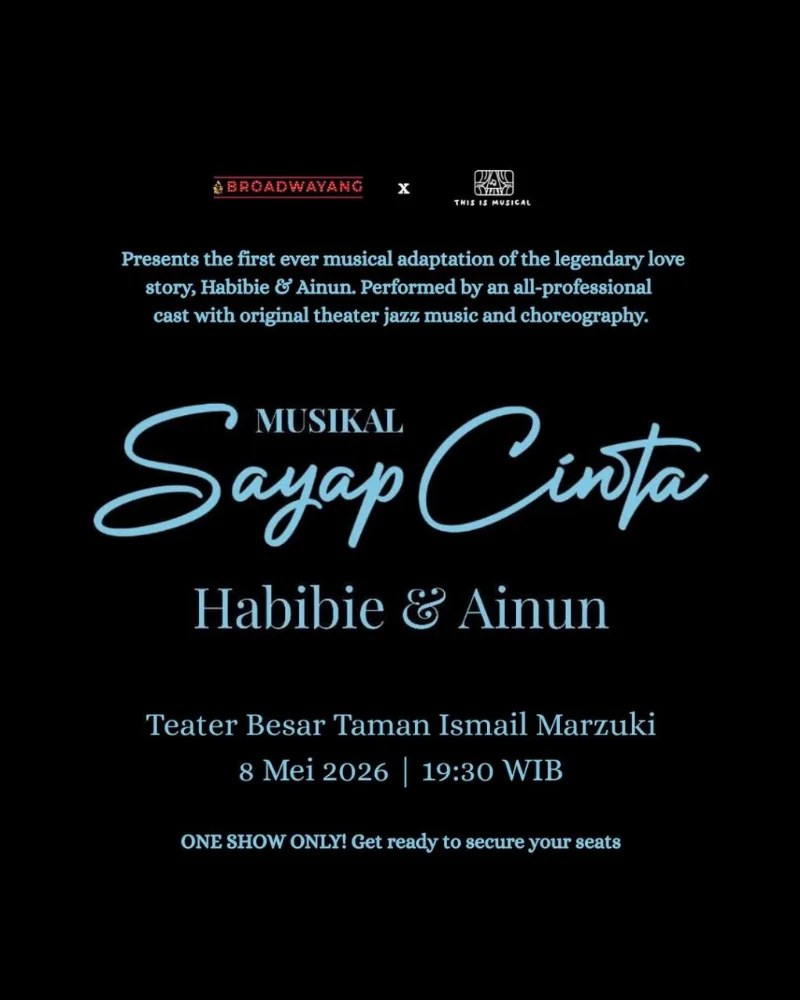 Poster Musikal Sayap Cinta, Habibie & Ainun