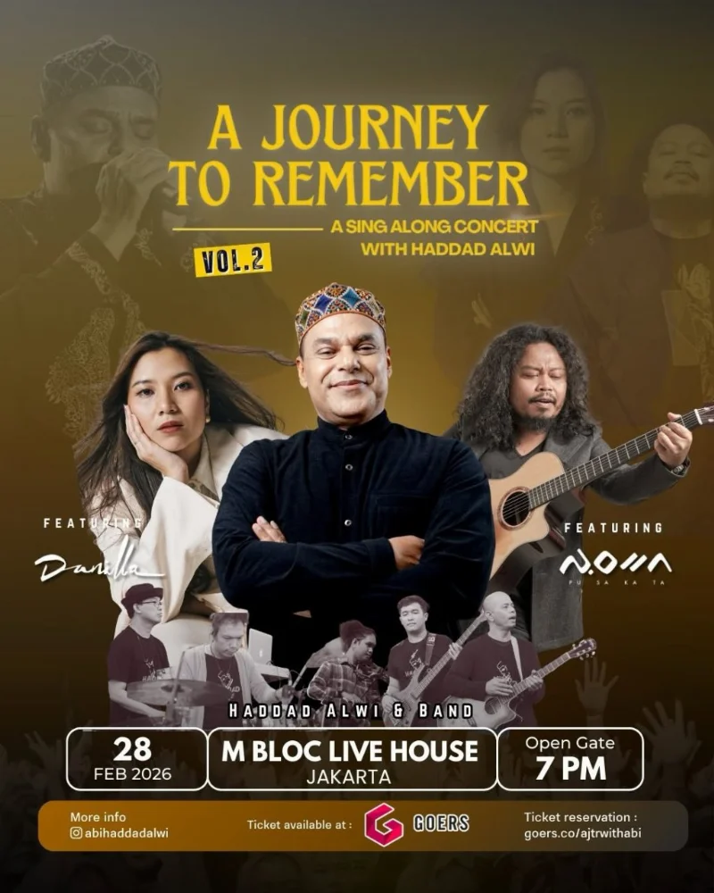 Poster A Journey to Remember Vol.2 Sing Along Concert with Haddad Alwi