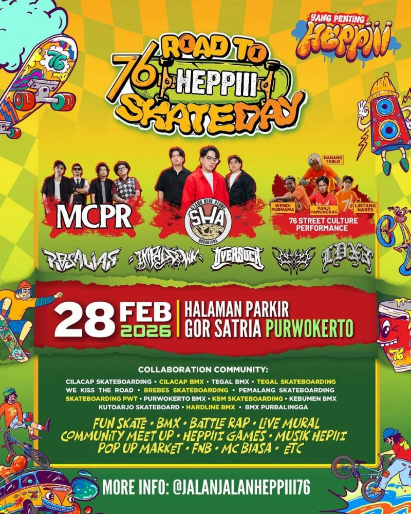 Poster Road to 76 Heppiii Skate Day