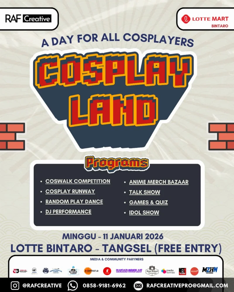 Poster Cosplay Land Tangerang