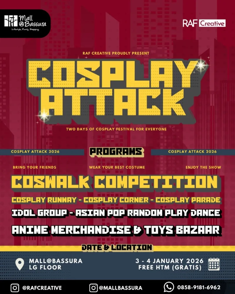 Poster Cosplay Attack 2026: Two Days of Fun!