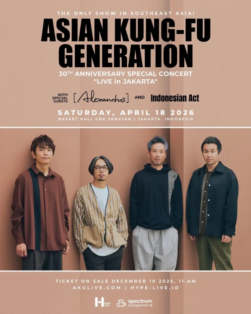 Poster Asian Kung-Fu Generation: 30TH ANNIVERSARY SPECIAL CONCERT "LIVE in JAKARTA"