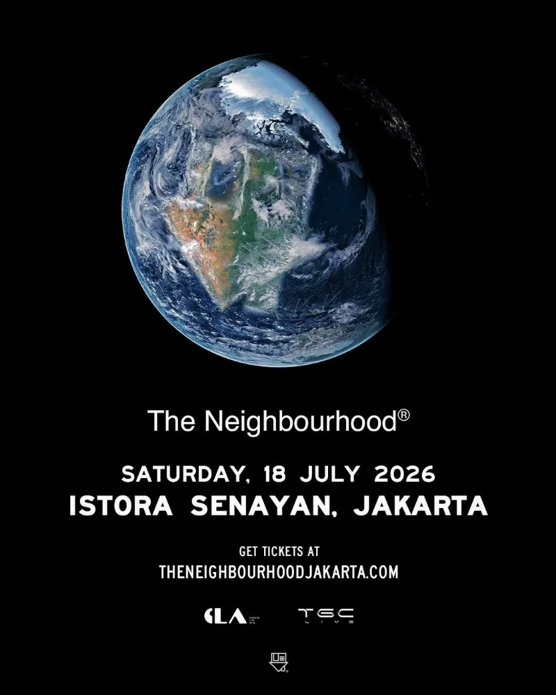 Poster THE NEIGHBOURHOOD "THE WOURLD TOUR" JAKARTA!