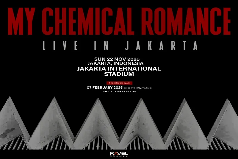 Poster My Chemical Romance Live in Jakarta 2026