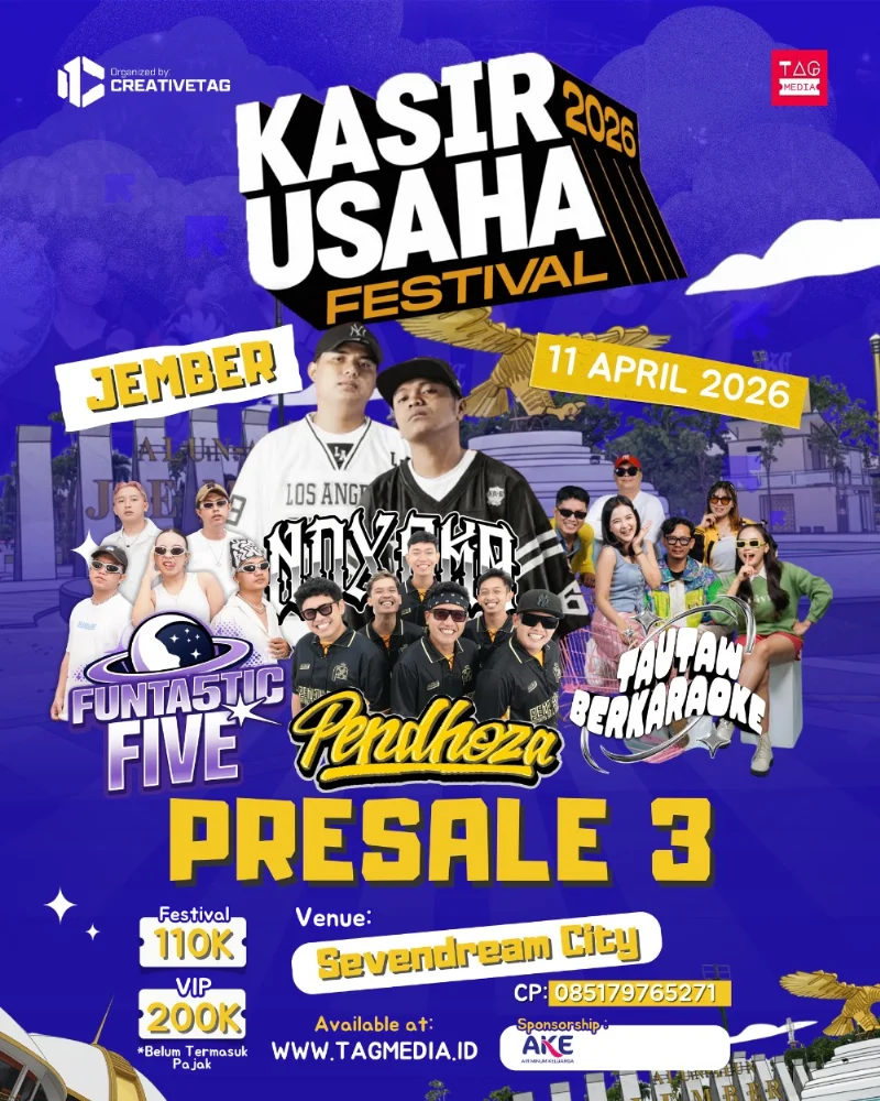 Poster KASIR USAHA FESTIVAL JEMBER 2026
