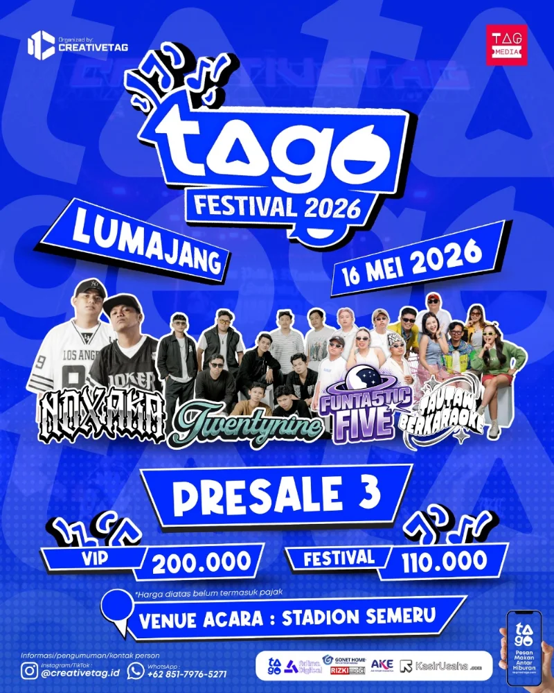 Poster Tago Festival Lumajang 2026