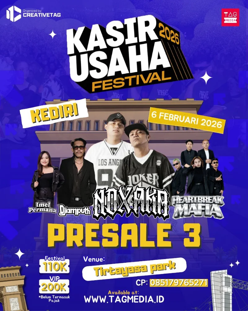 Poster KASIR USAHA FESTIVAL KEDIRI 2026