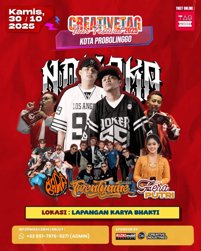Poster Creativetag Festival Tour Probolinggo
