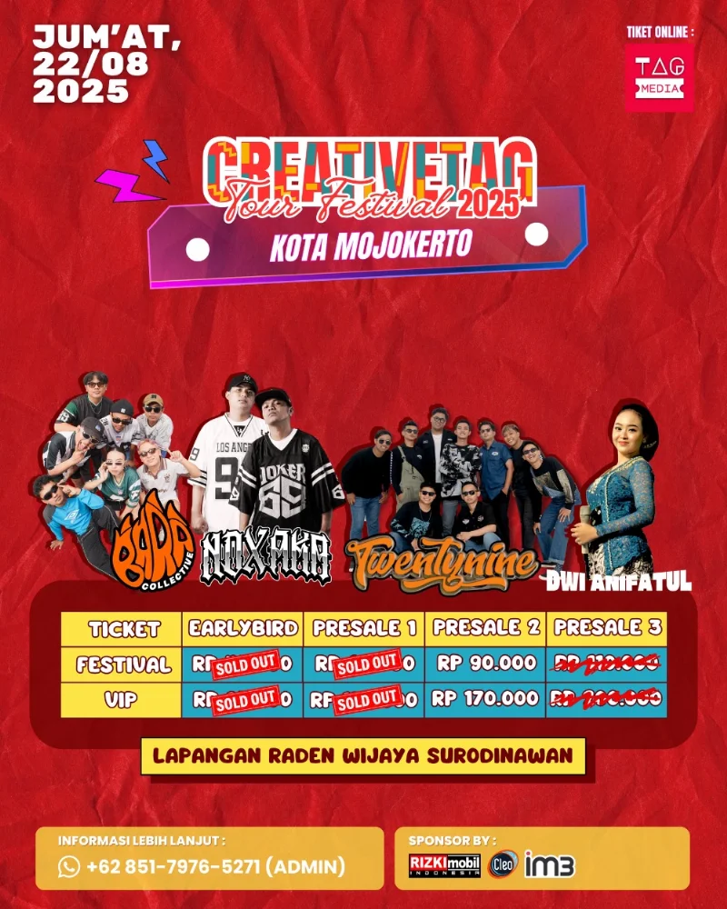 Poster Creativetag Festival Tour Mojokerto