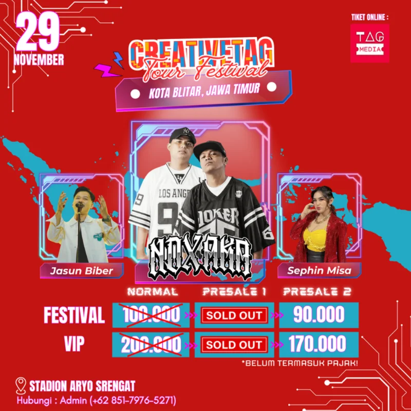 Poster Creativetag Festival Tour Mojokerto