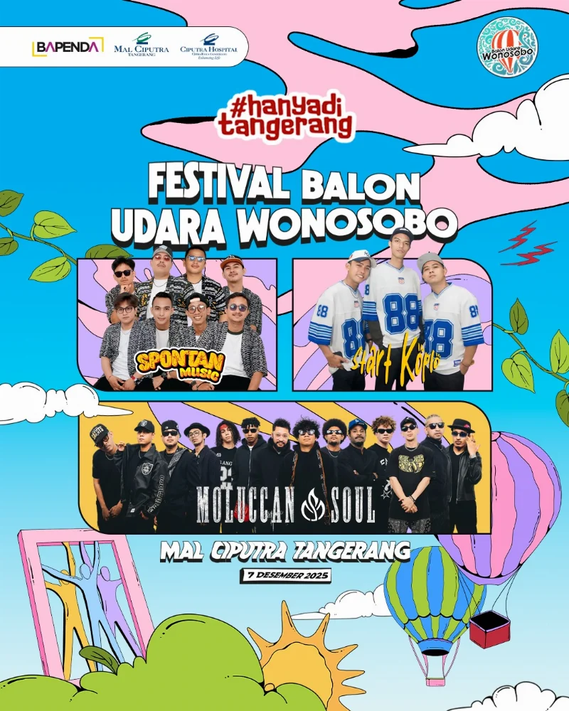 Poster Festival Balon Udara Wonosobo X Hanya di Tangerang