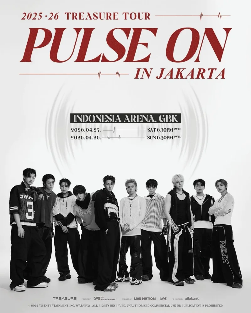Poster Treasure Tour: Pulse On In Jakarta