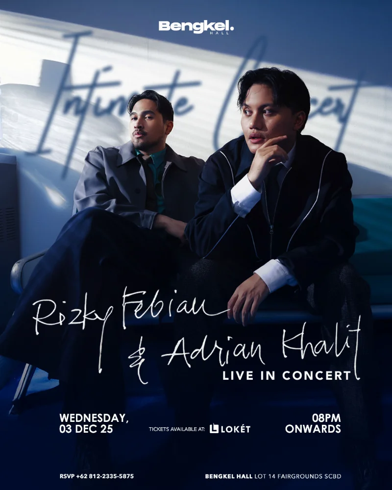 Poster Rizky Febian & Adrian Khalif Live in Concert Bengkel Hall