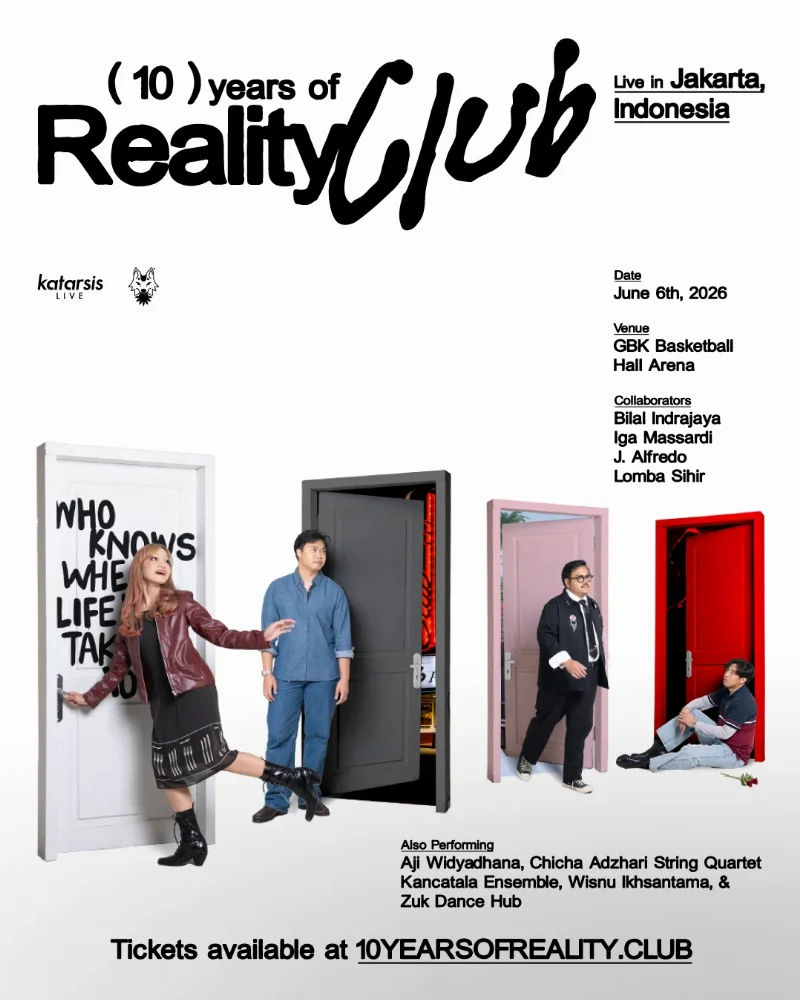 Poster (10) years of Reality Club Live in Jakarta