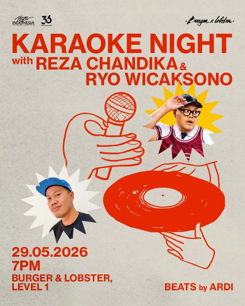 Poster Karaoke Night with Reza Chandika & Ryo Wicaksono