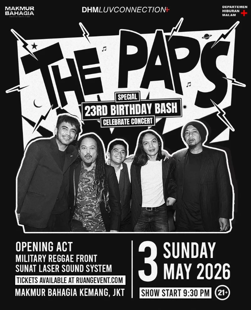 Poster THE PAPS 23RD BIRTHDAY BASH CELEBRATE CONCERT