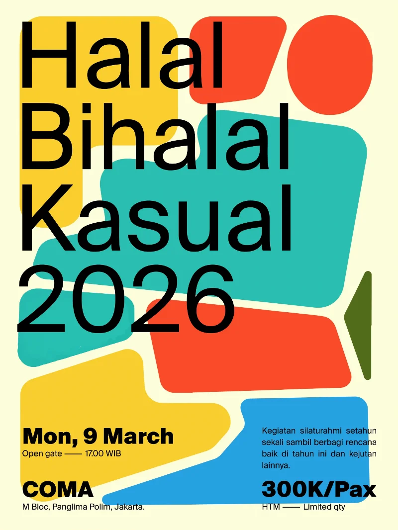Poster Halal Bihalal Kasual 2026