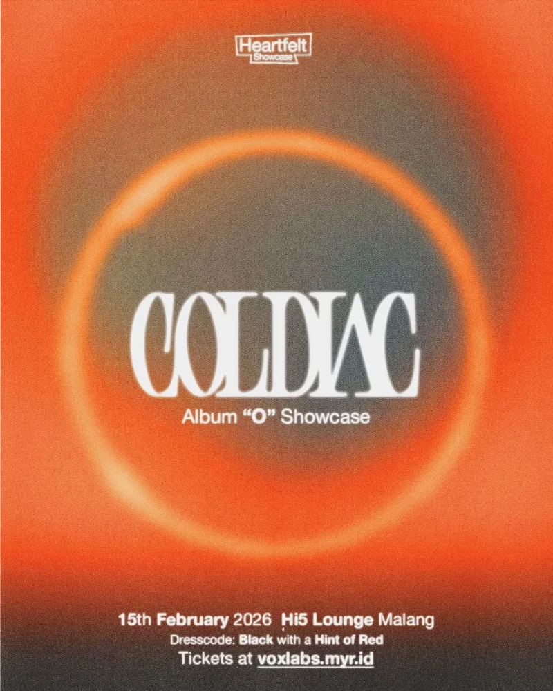 Poster Coldiac Album “O” Showcase