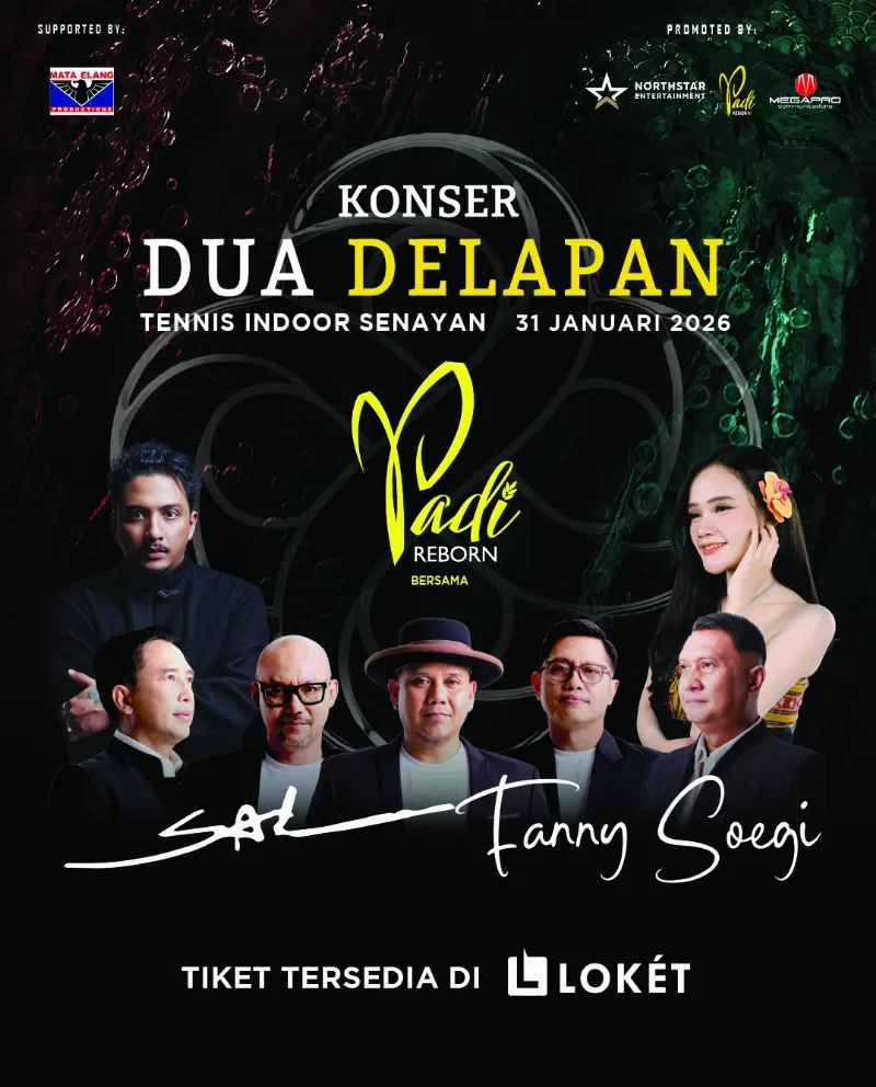 Poster KONSER DUA DELAPAN PADI REBORN