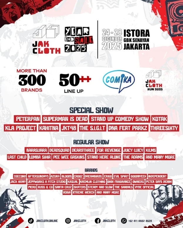 Poster JAKCLOTH YEAR END SALE 2025
