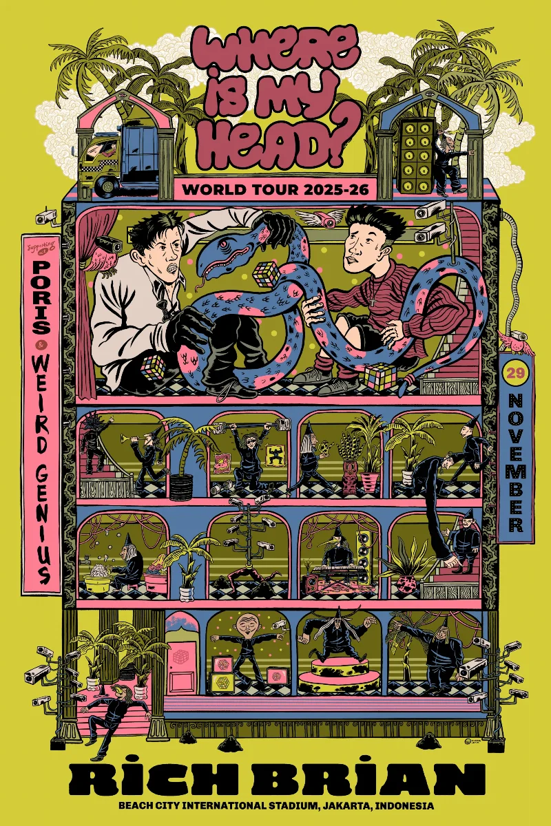 Poster Rich Brian – Where Is My Head? World Tour