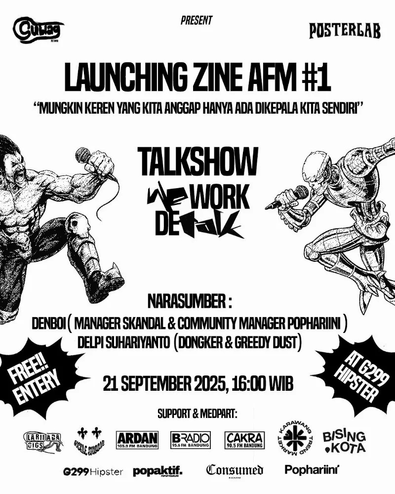 Poster We Work De Talk! Vol. 1