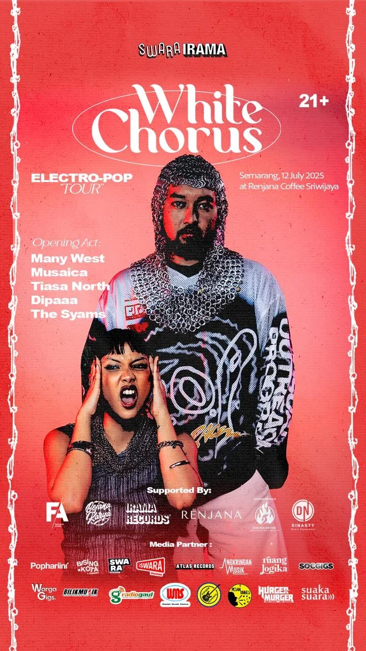 Poster Electro-pop Tour Semarang by White Chorus