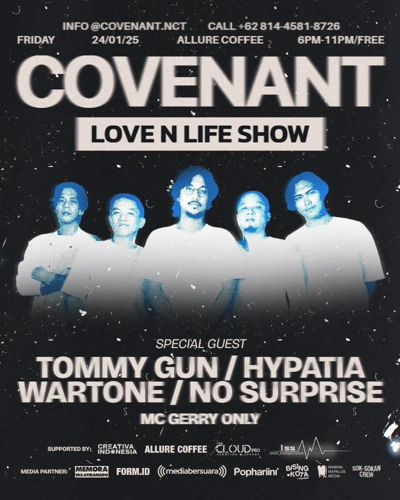 Poster Covenant Show Rilis EP LOVE n LIFE