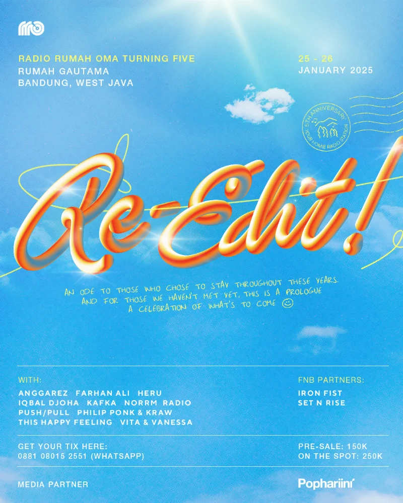 Poster Re-Edit, Radio Rumah Oma Turning Five