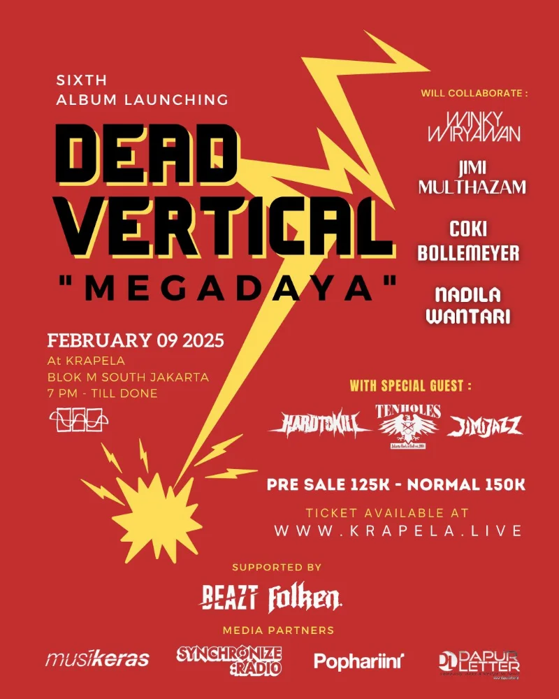 Poster Sixth Album Launching Dead Vertical “Megadaya”