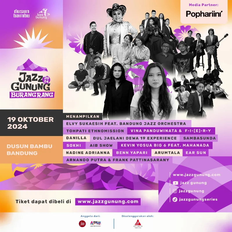 Poster Jazz Gunung Burangrang 2024