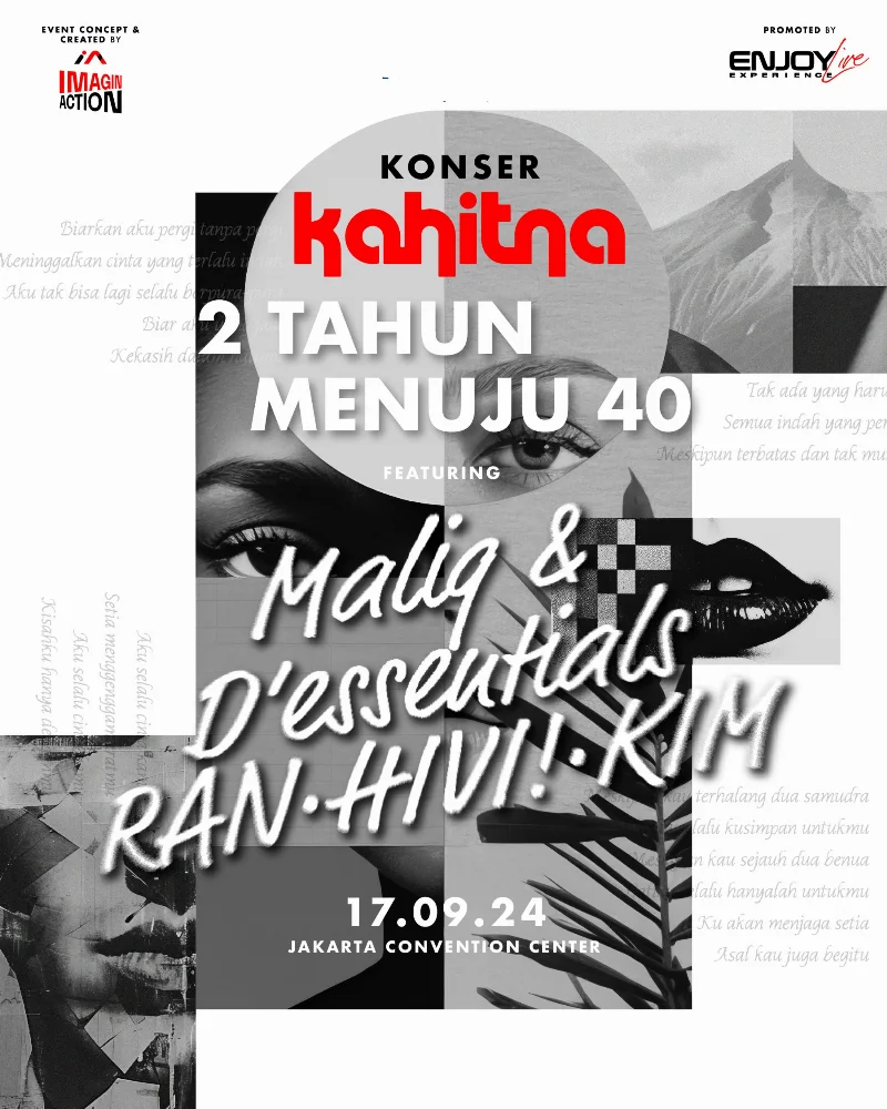 Poster Konser Kahitna 2 Tahun Menuju 40