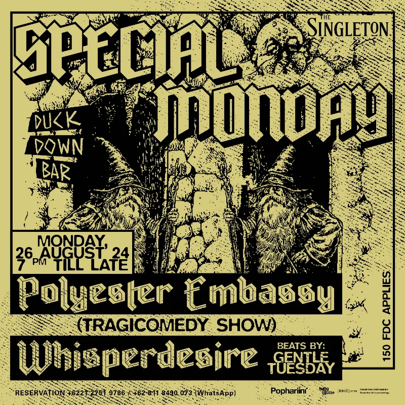 Poster Special Monday with Polyester Embassy & Whisperdesire