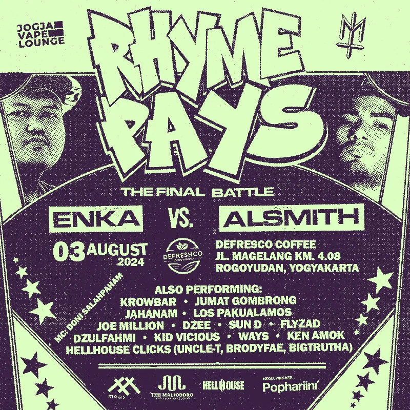 Poster Rhyme Pays: Enka vs Alsmith